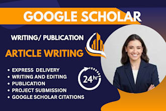 write and publish your research article on google scholar peer reviewed journal