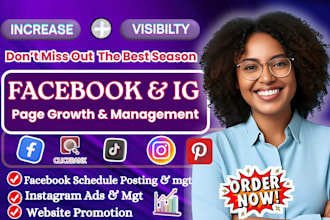 promote, monetize your facebook page, instagram page,linkedln to gain engagement