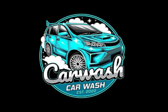 do automotive, auto detailing, car racing and car wash logo