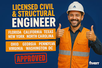 draw, review and stamp florida, texas architectural and engineering drawing