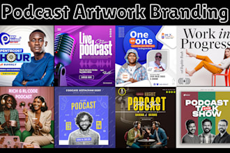 create podcast artwork podcast logo, avatar, voiceover viral ai baby video