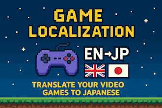 do english to japanese translation for indie games