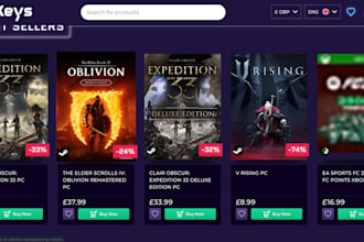 create your digital gamestore game key reseller shopify store game online store