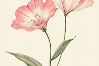 create a realistic botanical drawing