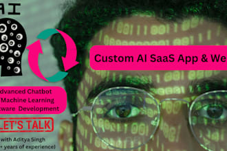 develop custom trained ai chatgpt mobile app, ai saas app website, ai chatbot