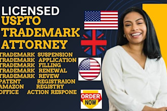 be us trademark attorney for registration,renewal amazon registry