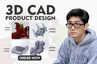 do 3d cad modeling, 3d product design, 3d industrial design and rendering