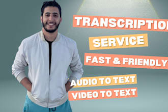 transcribe audio to text and do video transcription