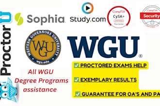 do wgu degree courses and class