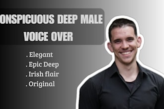 record a natural deep brazilian portuguese voice over that elevates your project
