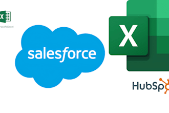 import and export data to salesforce and hubspot CRM