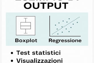 analisi statistica con regressione, anova e test su dati