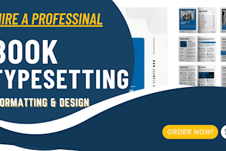 do book formatting and typesetting for your journal design, textbook for amazon
