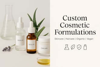 formulate professional grade cosmetic products tailored to your brand