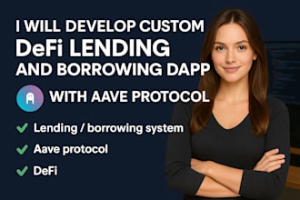 build custom defi lending borrowing dapp using aave protocol