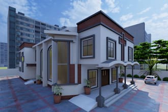 do a professional architectural project in revit, revit architecture