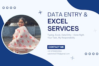 do excel data entry, ms word copy typing, and file conversion accurately