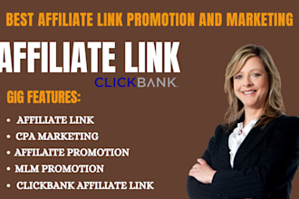 promote affiliate link, CPA marketing clickbank, referral, MLM promotion