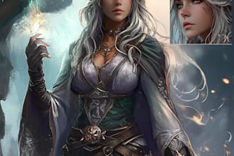 design a dnd character art of your choice