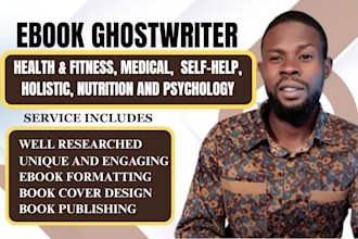 write and ghostwrite a professional health and fitness ebook