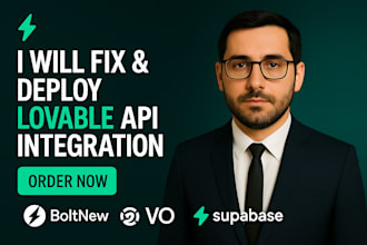 fix deploy lovable, bolt new, v0, replit, supabase, stripe, API integration