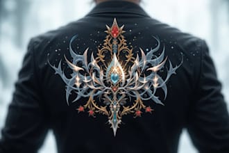 create logo designer anime, fantasy