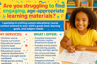 create educational kids course activity book lesson plans homeschool curriculum