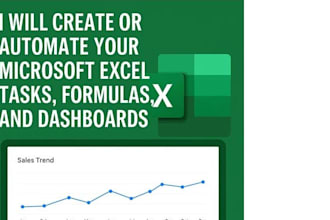 create or automate your microsoft excel tasks and formulas and dashboards