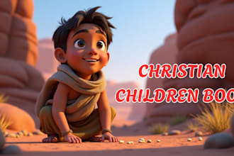 design christian children storybook bible themed book illustration kids story