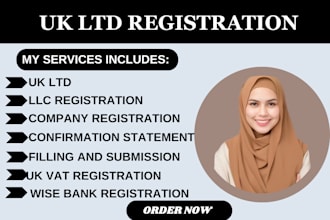 set up UK ltd company, ltd registration wise bank account, UK and non resident