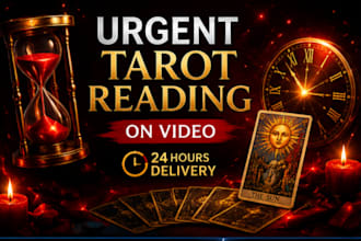 deliver an urgent tarot card reading between 6 to 18 hours