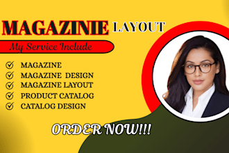 magazine design, catalog, booklet, newsletter, flyer, brochure, layout catalogue