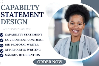 design professional capability statement ,government capability statement