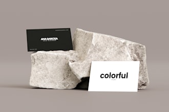 business cards artist  mininal  aesthetic