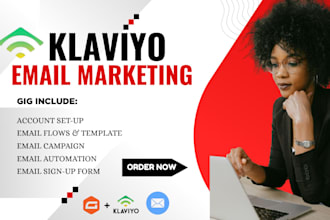 design klaviyo email templates, flows, campaigns, and automation
