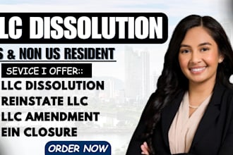 do llc dissolution, llc amendment, reinstate llc, close ein and annual report