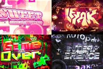 create a professional geometry dash thumbnail