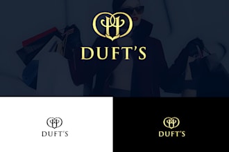 do modern minimalist luxury clothing and fashion logo design