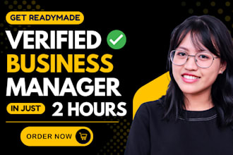 create fresh verified fb business manager and ads account