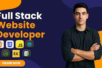 a custom mern stack website with modern UI and animations