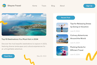 create travel affiliate website car rental website for passive income