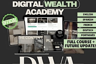do online course bundle or digital products planner or market dwa ecover bundle
