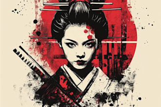 make japanese or anime streetwear  design