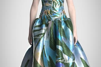 drape your fashion garment on three dimentional model