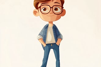design unique cartoon character