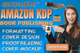 do amazon kdp book formatting, manuscript editing, book layout design