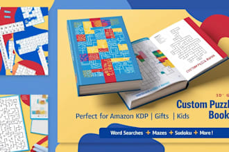 create KDP maze, activity, coloring, and puzzle books for kids and preschool