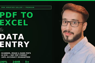 ai powered PDF to excel conversion, data entry, ocr data