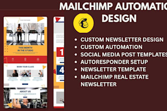 design landing page mailchimp automation landing page autoresponder, newsletter