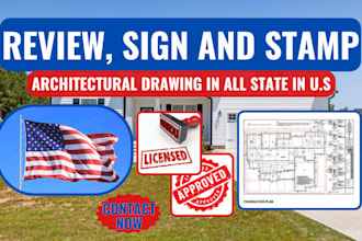 do pe stamp architectural drawing foundation framing commercial plan mep design